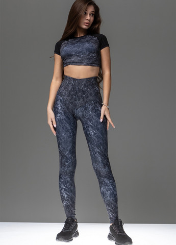 Черные демисезонные лосины-утяжка с пуш-ап TOTALFIT