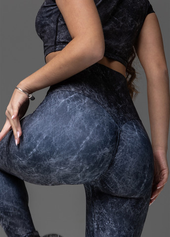 Черные демисезонные лосины-утяжка с пуш-ап TOTALFIT