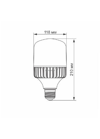 Світлодіодна лампа VIDEX A118 50W E27 5000K 220V Led біла