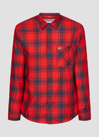 Красная кэжуал рубашка в клетку Tommy Jeans