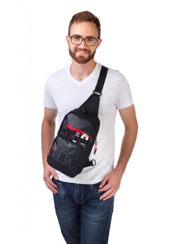 Рюкзак через плечо "" чёрный Troika cross bag (206360700)