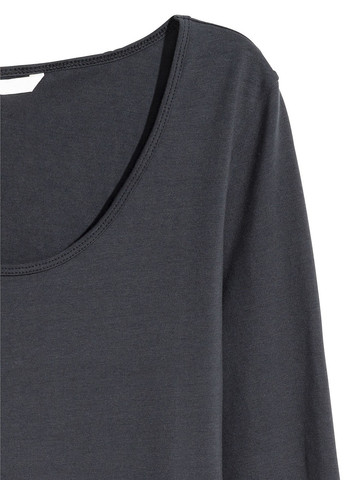 Темно-серое кэжуал платье H&M однотонное