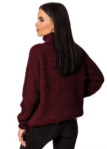 Бордовый зимний свитер Palvira