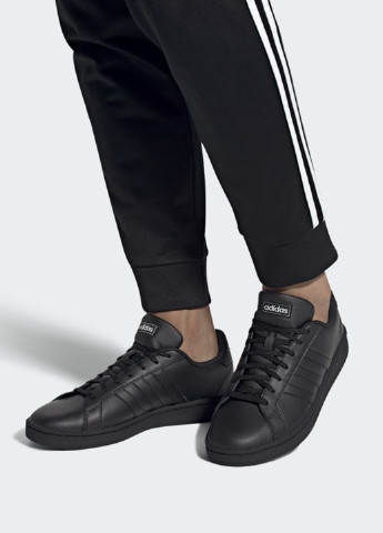 Чорні кеди adidas Grand Court