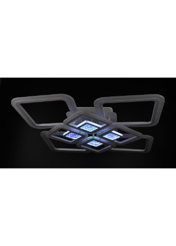 Люстра стельова LED з пультом A2720/4+4A-3D-wh Білий 11х59х59 см. Sunnysky (253631030)
