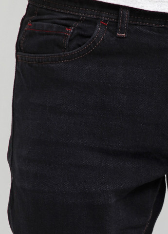 Черные демисезонные прямые джинсы BIG & GRAYS