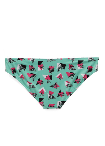 Мятные купальные трусики-плавки с геометрическим узором Asos