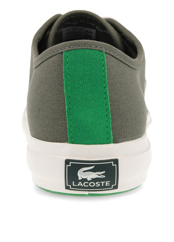 Оливковые (хаки) демисезонные кроссовки Lacoste BACKCOURT