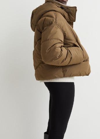 Темно-коричневая зимняя куртка H&M