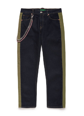 Черные демисезонные прямые джинсы United Colors of Benetton