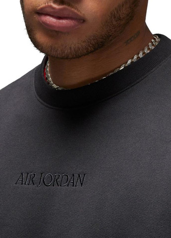 Чорний світшот fj7788-045 Jordan однотонний без декору (318311233)