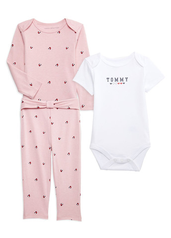 Комбинированный демисезонный комплект (боди 2 шт, леггинсы) Tommy Hilfiger