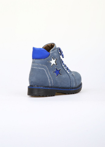 Светло-синие кэжуал зимние ботинки Шалунишка