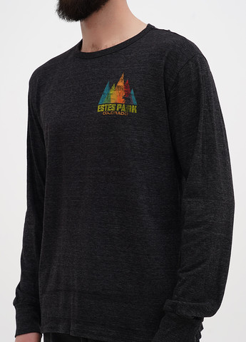 Лонгслів Blue 84 малюнок темно-сірий кежуали поліестер