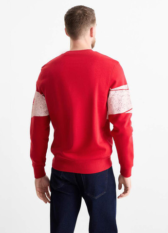 Червоний світшот C&A напис без декору (369250779)