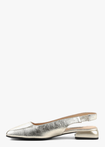 Le'BERDES Туфлі слінгбекі золотий з натуральна шкіра, україна — демісезон (328003899)