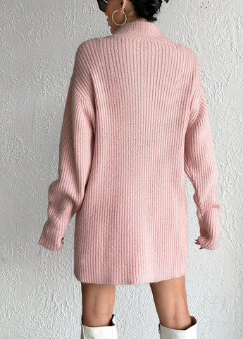 Светло-розовый демисезонный свитер SHEIN