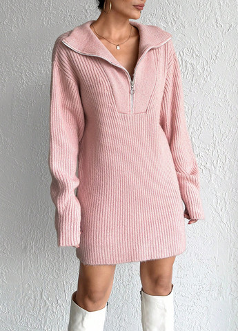 Светло-розовый демисезонный свитер SHEIN