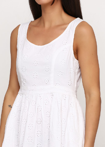 Білий кежуал сукня кльош Jack Wills однотонна