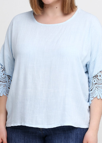 Голубая летняя блуза New Collection
