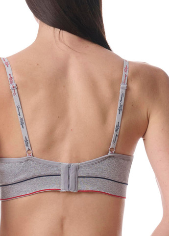 Серый бралетт бюстгальтер Tommy Hilfiger без косточек нейлон