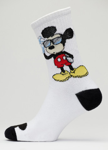 Шкарпетки Міккі Маус Rock'n'socks білі повсякденні