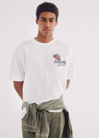 Біла футболка Springfield