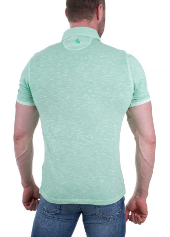 Бирюзовая футболка-футболка для мужчин COLOURS & SONS однотонная