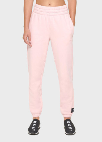 Розовые спортивные демисезонные джоггеры брюки DKNY