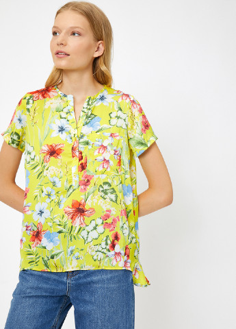 Салатовая летняя блуза KOTON