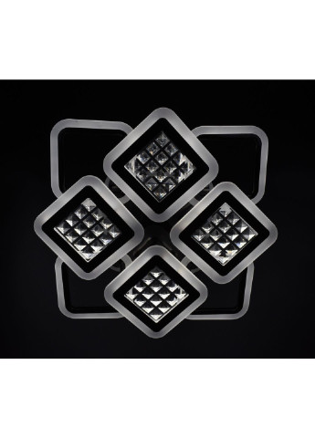 Люстра потолочная LED с пультом A2723/4+4S-RGB-bk-d Черный 11х54х62 см. Sunnysky (253628016)