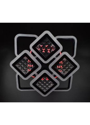 Люстра потолочная LED с пультом A2723/4+4S-RGB-bk-d Черный 11х54х62 см. Sunnysky (253628016)