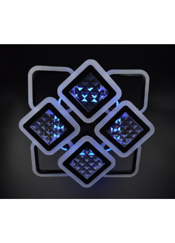 Люстра потолочная LED с пультом A2723/4+4S-RGB-bk-d Черный 11х54х62 см. Sunnysky (253628016)
