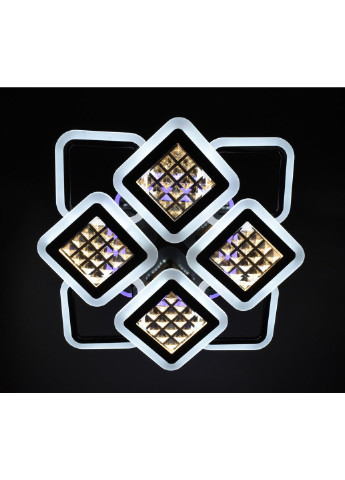 Люстра потолочная LED с пультом A2723/4+4S-RGB-bk-d Черный 11х54х62 см. Sunnysky (253628016)