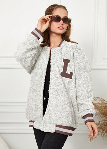 Бомбер SHEIN на кнопках (365437526)