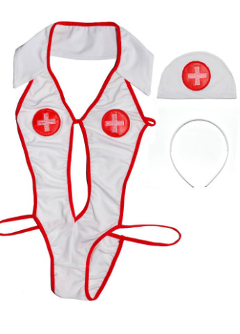 Сексуальний спокусливий еротичний ігровий костюм Медсестра - еротична білизна Langsha (251318774)