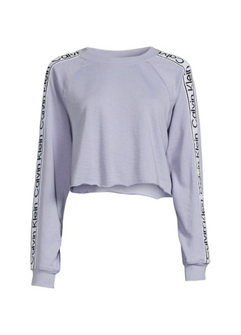 Голубой свитшот Calvin Klein надпись лампасы (265623037)