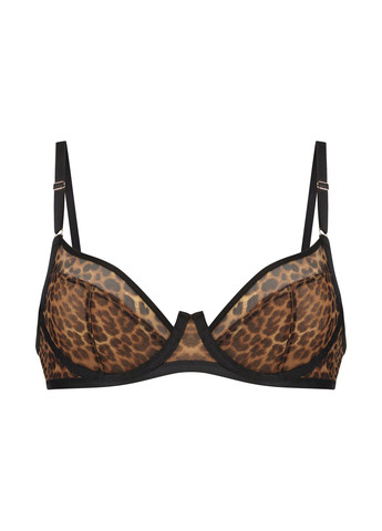 Коричневый корбей бюстгальтер Hunkemoller с косточками полиамид