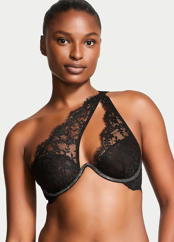 Чорний демісезонний комплект ( бюстгальтер, трусики) Victoria's Secret