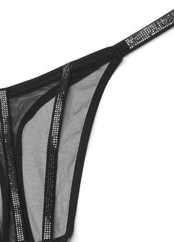 Чорний демісезонний комплект ( бюстгальтер, трусики) Victoria's Secret