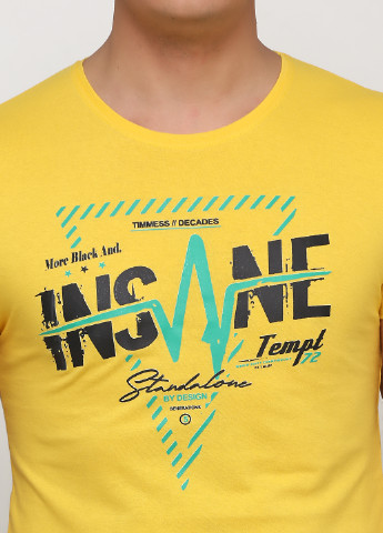 Желтая летняя футболка By strongman