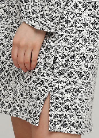 Сіра кежуал сукня сукня светр Malahierda з геометричним візерунком