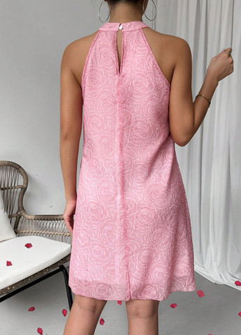 Рожева кежуал сукня а-силует SHEIN троянди