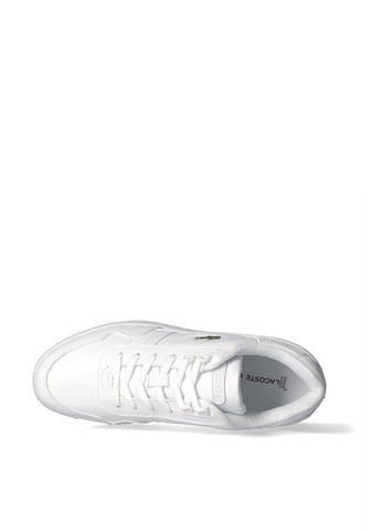 Белые демисезонные кроссовки Lacoste T-CLIP