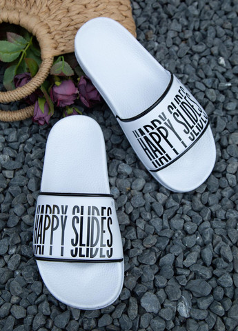 Белые шлепанцы SHEIN