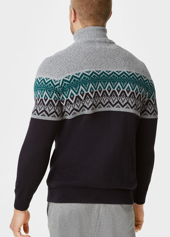 Комбинированный демисезонный свитер C&A