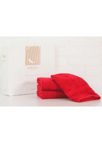 No Brand полотенце mirson набор банный №5070 elite softness bordo 50х90, 70х140, 100х1 (2200003960907) красный производство - Украина