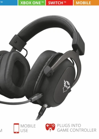 Наушники GXT 414 Zamak Premium Multiplatform 3.5mm BLACK (23310) Trust (207366531)