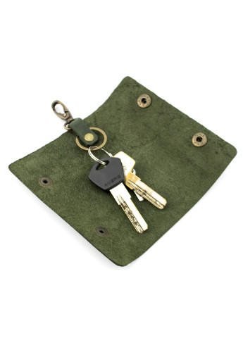 Жіночий подарунковий набір №45 зелений (гаманець, обкладинка, ключниця) в коробці HandyCover (206521417)
