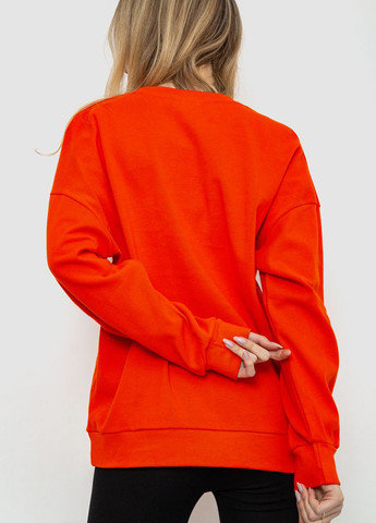 Свитшот Ager - Свободный крой рисунок оранжевый кэжуал хлопок - (291985002)